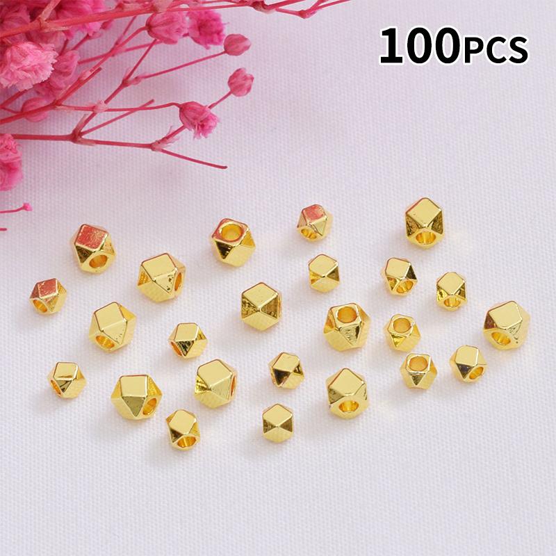 Jewelry Making Classes - 100 Piezas de Cuentas Espaciadoras Facetadas,