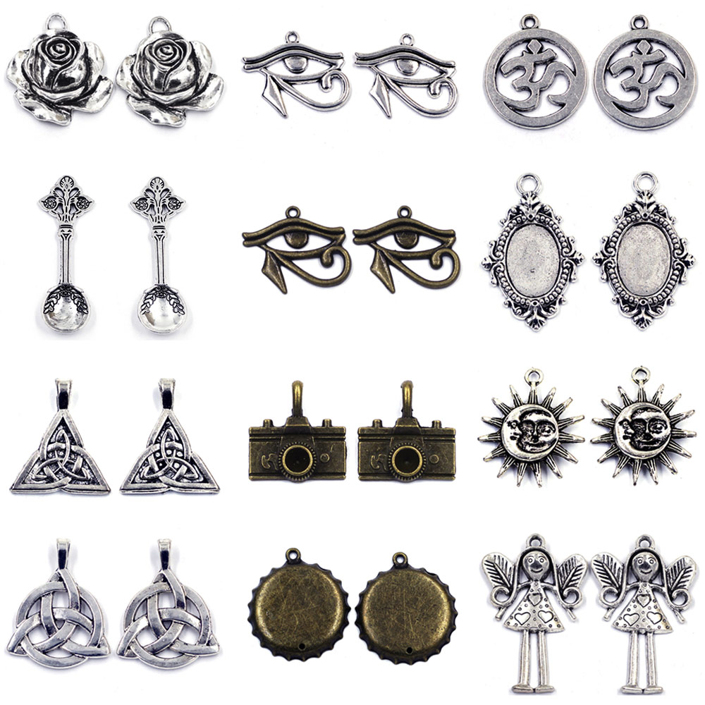 Jewelry Making Videos - 10 Uds. De colgantes con ángulo