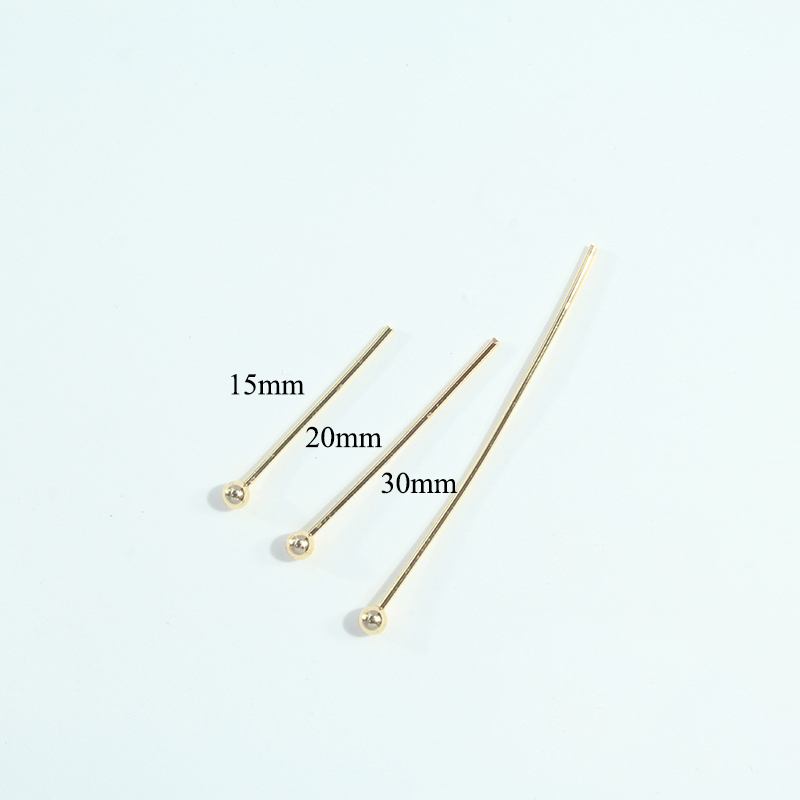 Jewelry Making Earring Supplies - 10/20/30 Uds. Pasadores de bolas chapados
