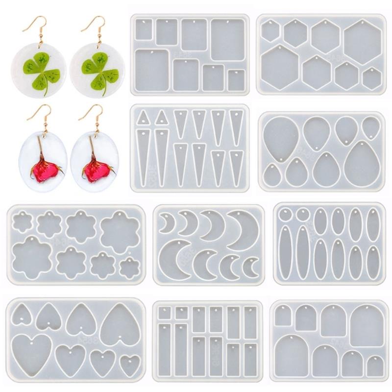 Jewelry Making Tutorial - Molde de silicona para pendientes, molde