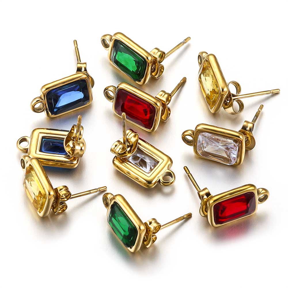 Jewelry Making Rivets - 4 Uds. De pendientes de cristal