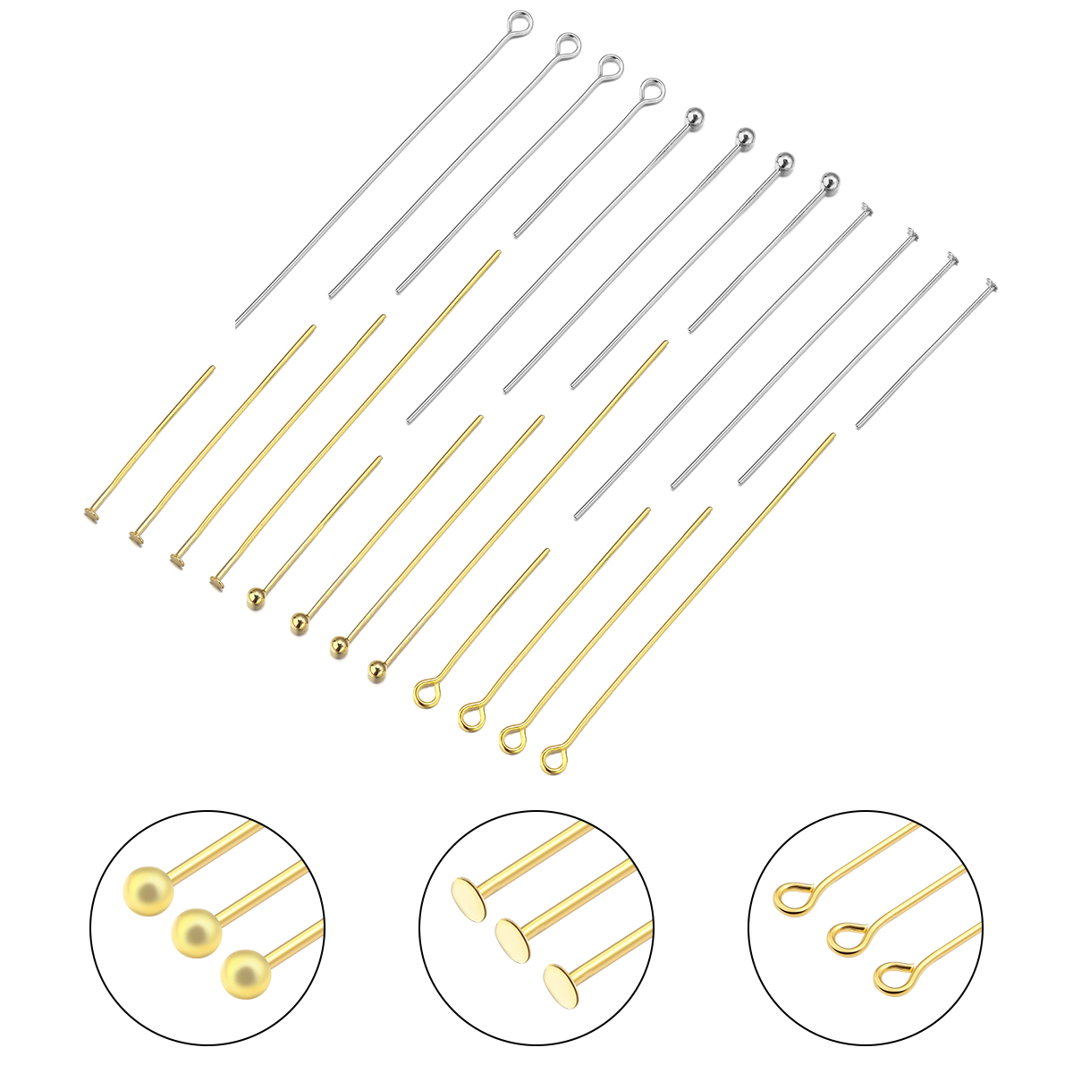 Jewelry Making Rivets - 50-100 unids/lote de cabezas de acero