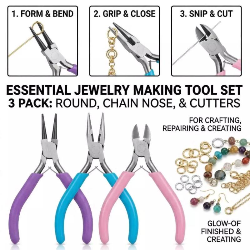 Jewelry Making Classes - Juego de herramientas de pinzas para