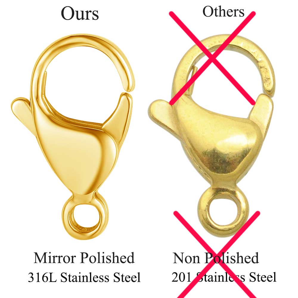 Cierres de Langosta de Acero I - Jewelry Making Gold reseña y precio