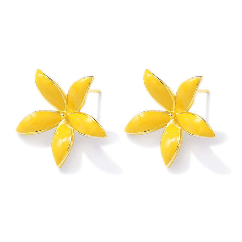 Pendientes de Flor de Latón Co - Jewelry Making Gold reseña y precio