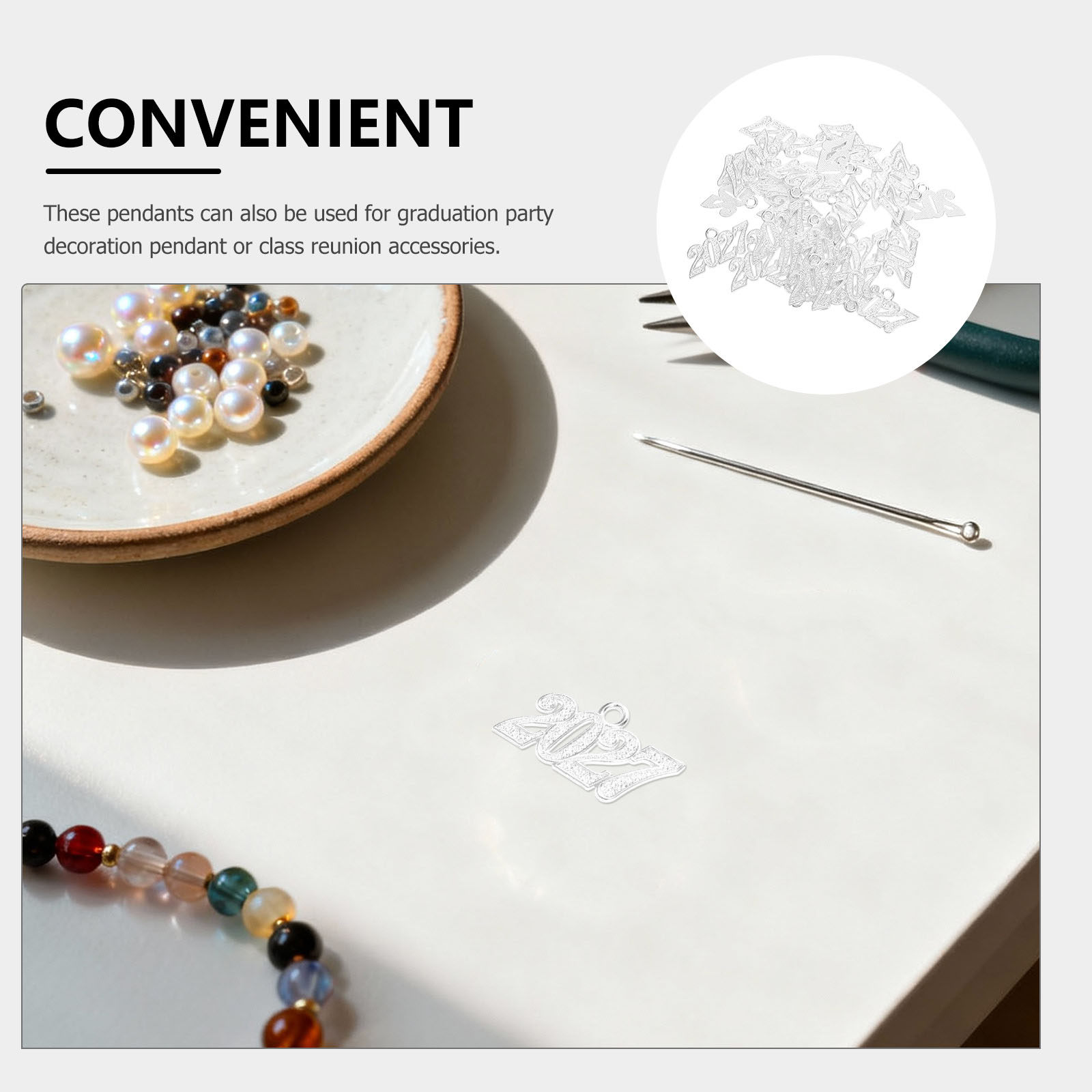 50 piezas de dijes con diseño  - Jewelry Making Classes reseña y precio