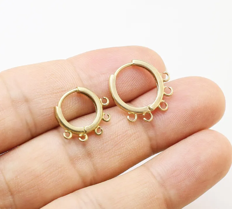 10 aros de latón para las orej - Jewelry Making Earring Supplies reseña y precio