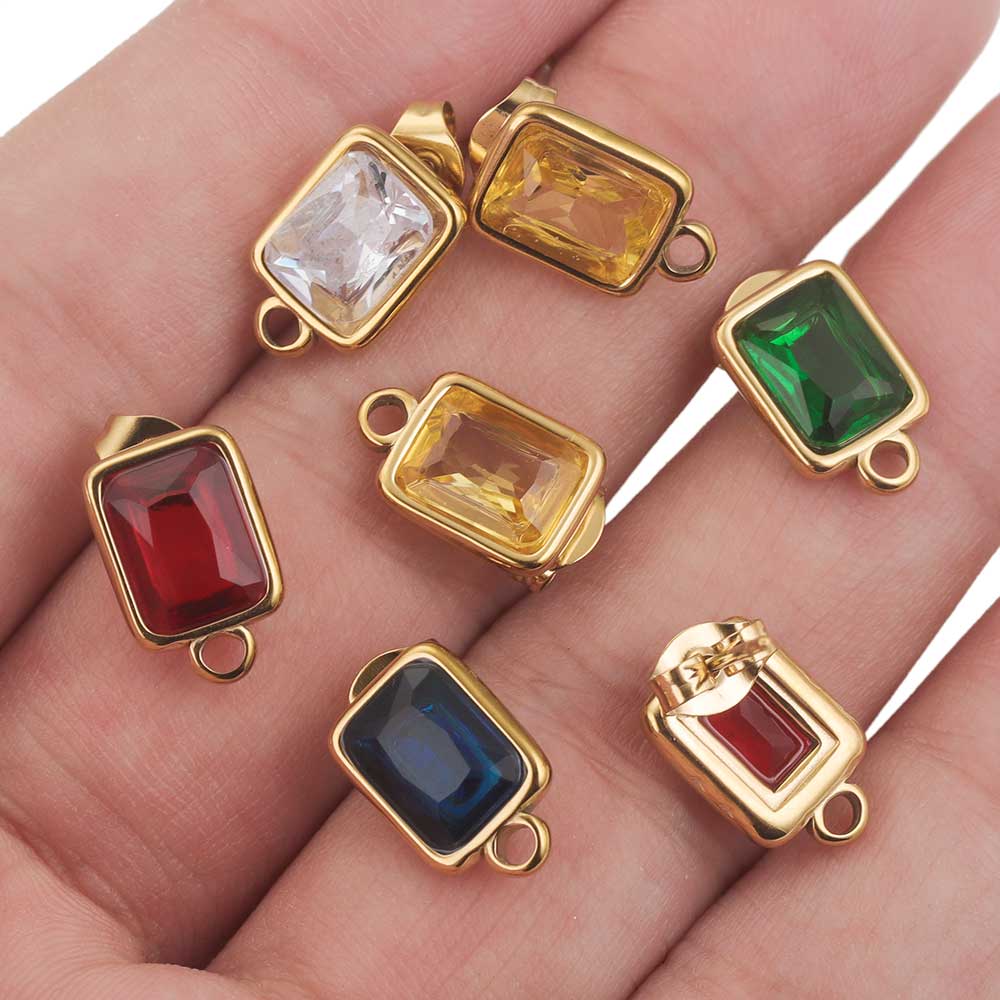 4 Uds. De pendientes de crista - Jewelry Making Rivets reseña y precio