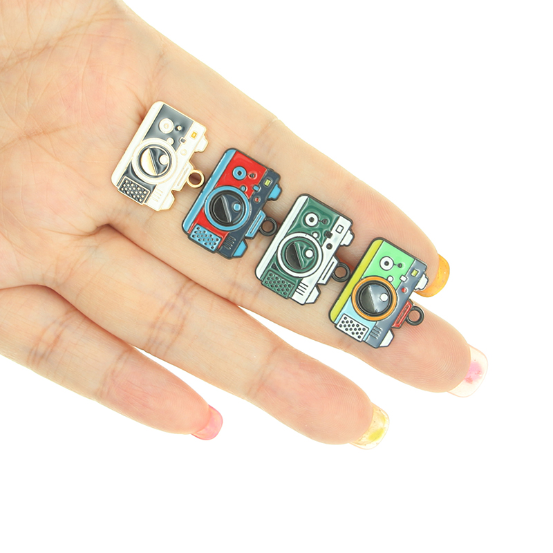 10 unids/lote de dijes esmalta - Jewelry Making Videos reseña y precio