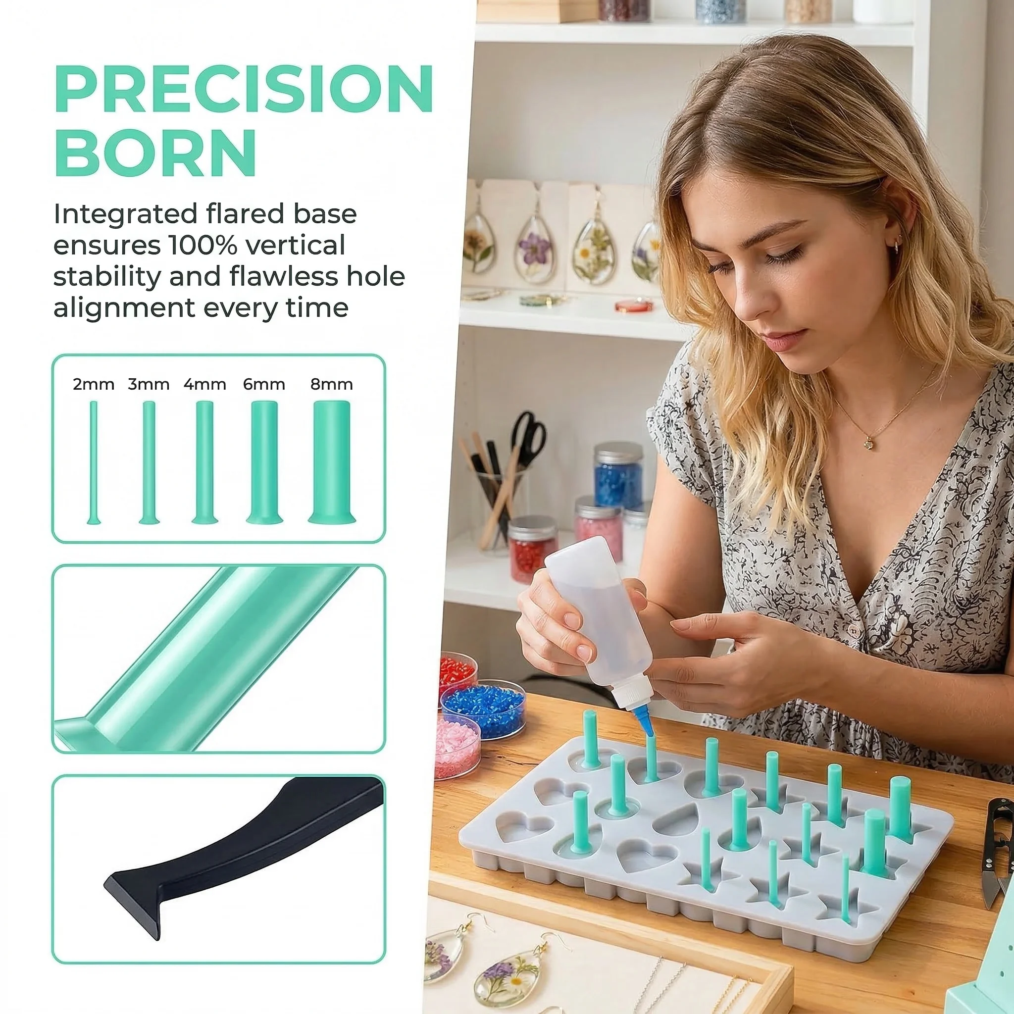 Kit de 35 piezas de perforador - Jewelry Making Uv Resin Kit reseña y precio