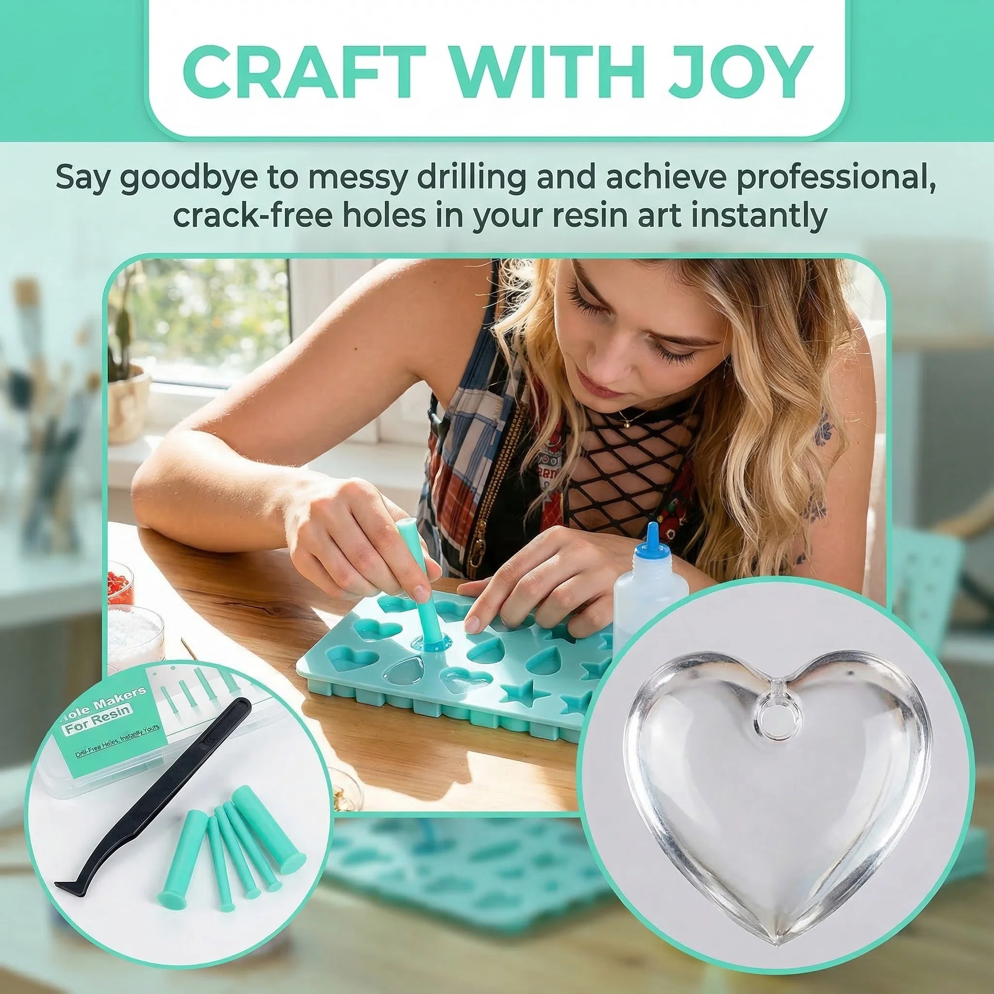 Kit de 35 piezas de perforador - Jewelry Making Uv Resin Kit reseña y precio
