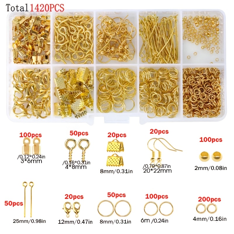1420 piezas 1 caja Kit de acce - Jewelry Making Earring Supplies reseña y precio